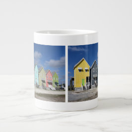 Caneca De Café Grande Colorful Dauphin Island Houses, Alabama Giant Coff