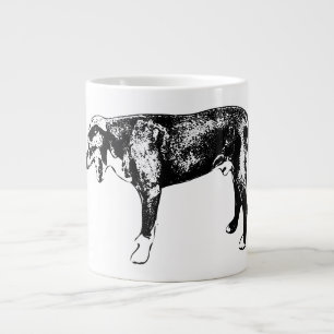 Caneca De Café Grande Coluna lateral — Mistura de Pitbull em Tinta