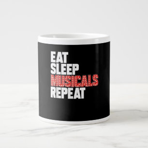 Caneca De Café Grande Coma musicais do sono Repetir Atriz de Ator da Bro