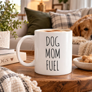 Caneca De Café Grande Combustível de Mãe de Cachorro   Presente Divertid