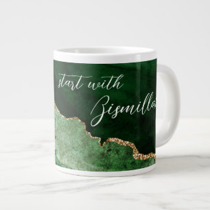 Caneca De Café Grande Comece Com Bismillah