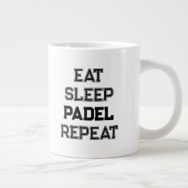 Caneca De Café Grande comer dormir padel repetir padel simples