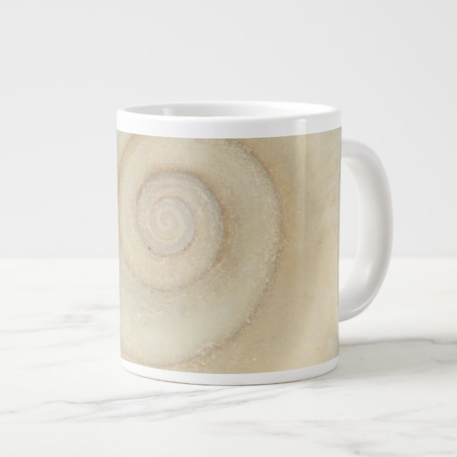 Caneca De Café Grande Concha - Concologia - Espiral Branco (Frente Esquerda)