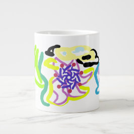Caneca De Café Grande Concha e estrela-do-mar