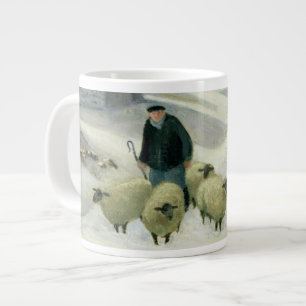 Caneca De Café Grande Conduzindo os carneiros