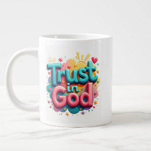 Caneca De Café Grande Confiança em Deus