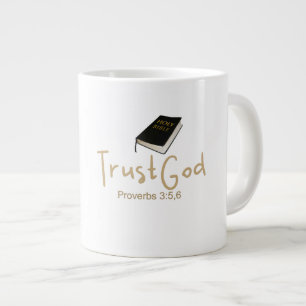 Caneca De Café Grande Confie em Deus Jumbo Mug