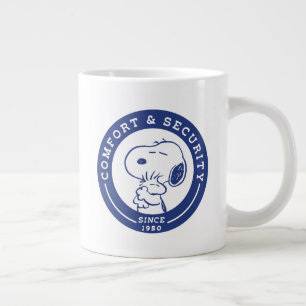 Caneca De Café Grande Conforto e segurança   Snoopy & Woodstock Hug