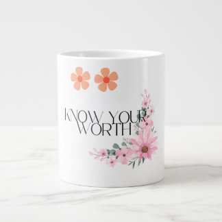 Caneca De Café Grande Conheça seu design de Mug de Cotação Motivacional