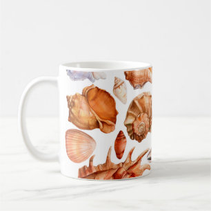 Caneca De Café grande conjunto de conchas em um grupo de trás bra