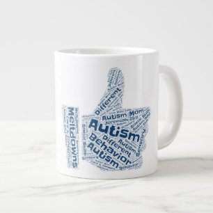 Caneca De Café Grande Consciência do Autismo - Jumbo Mug