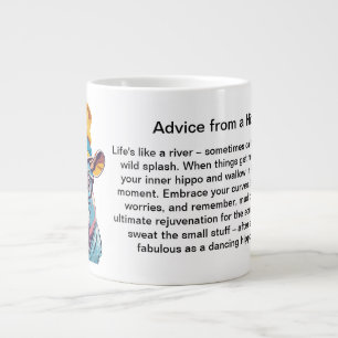 Caneca De Café Grande Conselho Engraçado De Um Hippo