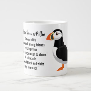 Caneca De Café Grande Conselhos de um Design Puffin
