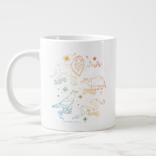 Caneca De Café Grande Constelações do Rainbow HOGWARTS™ Casas (Esquerda)