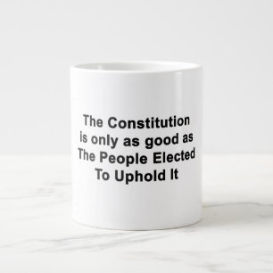 Caneca De Café Grande Constituição Só Tão Boa Quanto Políticos Jumbo Mug