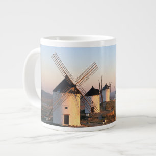 Caneca De Café Grande Consuegra, La Mancha, Espanha, moinhos de vento