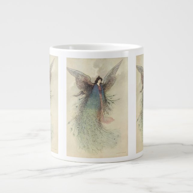 Caneca De Café Grande Conto de Fadas Japonês Antigo, A Donzela da Lua (Frente)