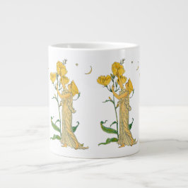 Caneca De Café Grande Conto de Fadas Vintage, Prímula Noturna, Walter Cr