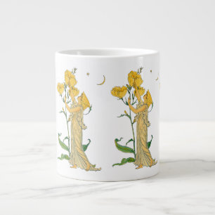 Caneca De Café Grande Conto de Fadas Vintage, Prímula Noturna, Walter Cr