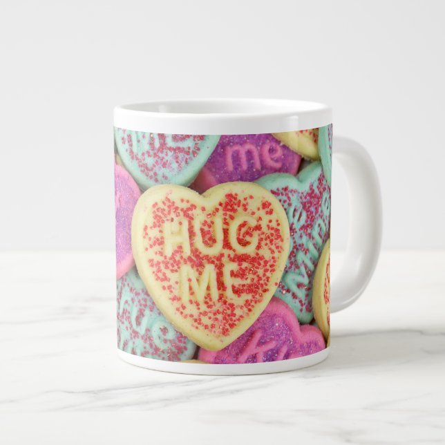 Caneca De Café Grande Cookies de amor (Frente Esquerda)