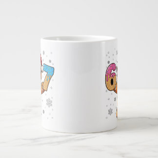 Caneca De Café Grande Cool Gingerbread 67 — Holiday Ice‑Cream Numbers