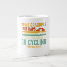 Caneca De Café Grande Cool Grandpas Go Cycling