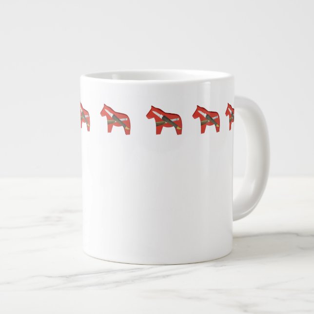 Caneca De Café Grande Copa do Mundo de Osso do Coro (Frente Esquerda)