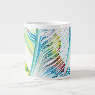 Caneca De Café Grande Copo Abstrato Colorido Wanderer 1 Fluxo Livre