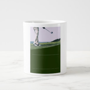 Caneca De Café Grande Copo café amostra golfe