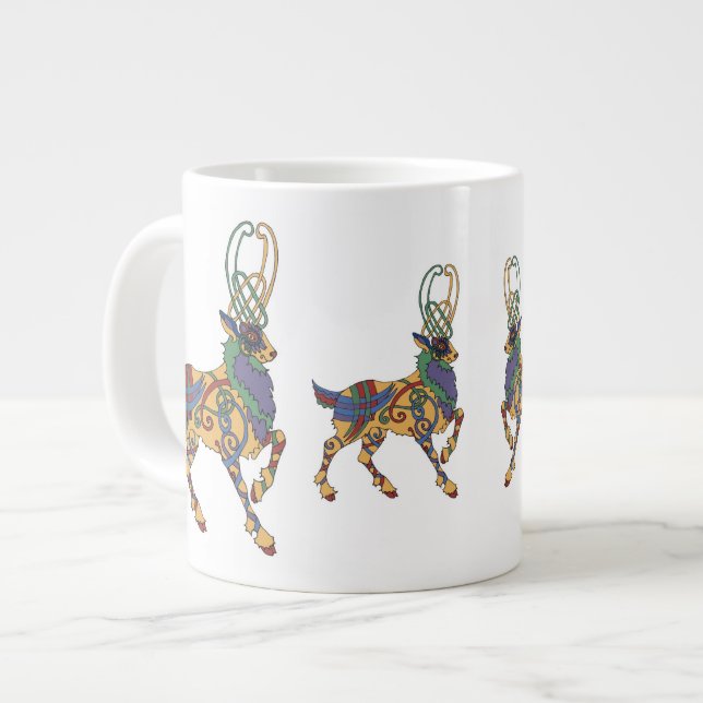 Caneca De Café Grande Copo Céltico Saco Jumbo (Frente Esquerda)