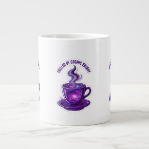Caneca De Café Grande Copo de Café Galáxia Energizado por Energia Cósmic