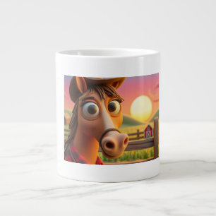 Caneca De Café Grande copo de cavalo