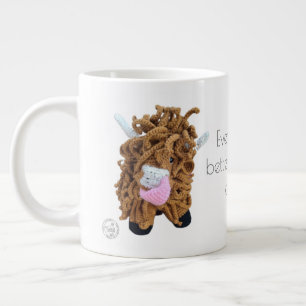 Caneca De Café Grande Copo de Vaca em Highland