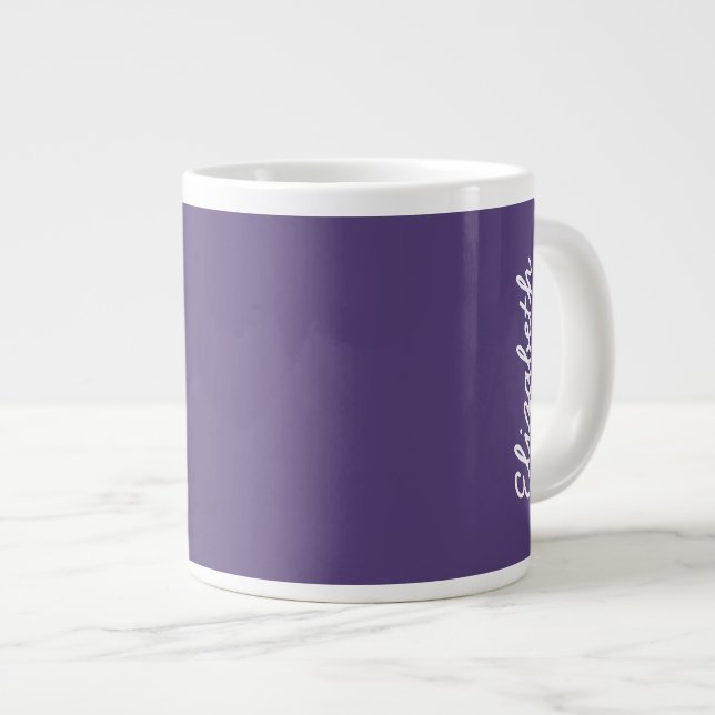 Caneca De Café Grande Cor Sólido do Gráfico (Frente Esquerda)