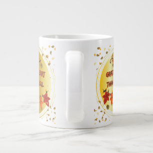 Caneca De Café Grande Coração Grato Alma Agradecida