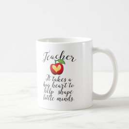 Caneca De Café Grande Coração Para Ajudar A Formar Pequenas Mente