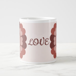 Caneca De Café Grande Corações