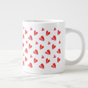 Caneca De Café Grande CORAÇÕES MINI Caneca Grande