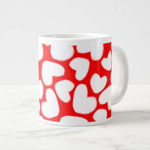 Caneca De Café Grande Corações tirados 2014