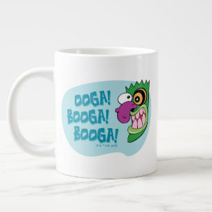 Caneca De Café Grande Coragem ao Cachorro   Ooga Booga Booga