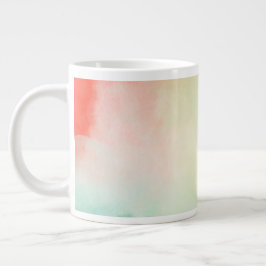 Caneca De Café Grande Corante Vermelho Amarelo Escamudo