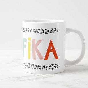 Caneca De Café Grande Corantes Fika Specialty