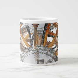 CANECA DE CAFÉ GRANDE CORDAS DE GUITAR NO SOL