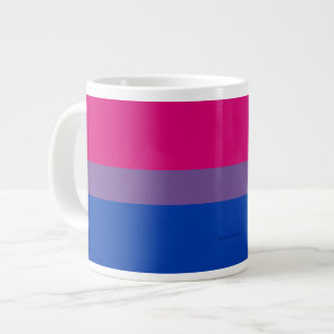 Caneca De Café Grande Cores da bandeira do orgulho bissexual SlipperyJoe