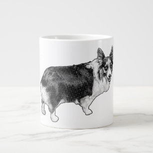 Caneca De Café Grande Corgi Prism Férias Piscadela