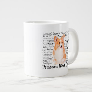Caneca De Café Grande Corgi Traits Jumbo Mug