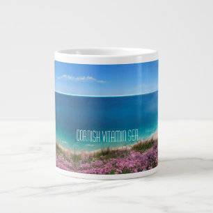 Caneca De Café Grande Cornish Vitamin Sea, incrível pintura de vista ma