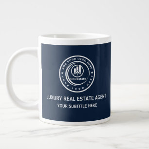 Caneca De Café Grande Corretor de Imóveis Marca de Propriedade com Log