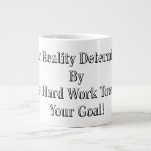 Caneca De Café Grande Corta A Sua Design De Realidade Significa Para Voc