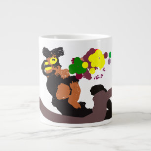 Caneca De Café Grande Coruja ama tipo